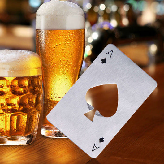Beer Opener Poker Playing Card